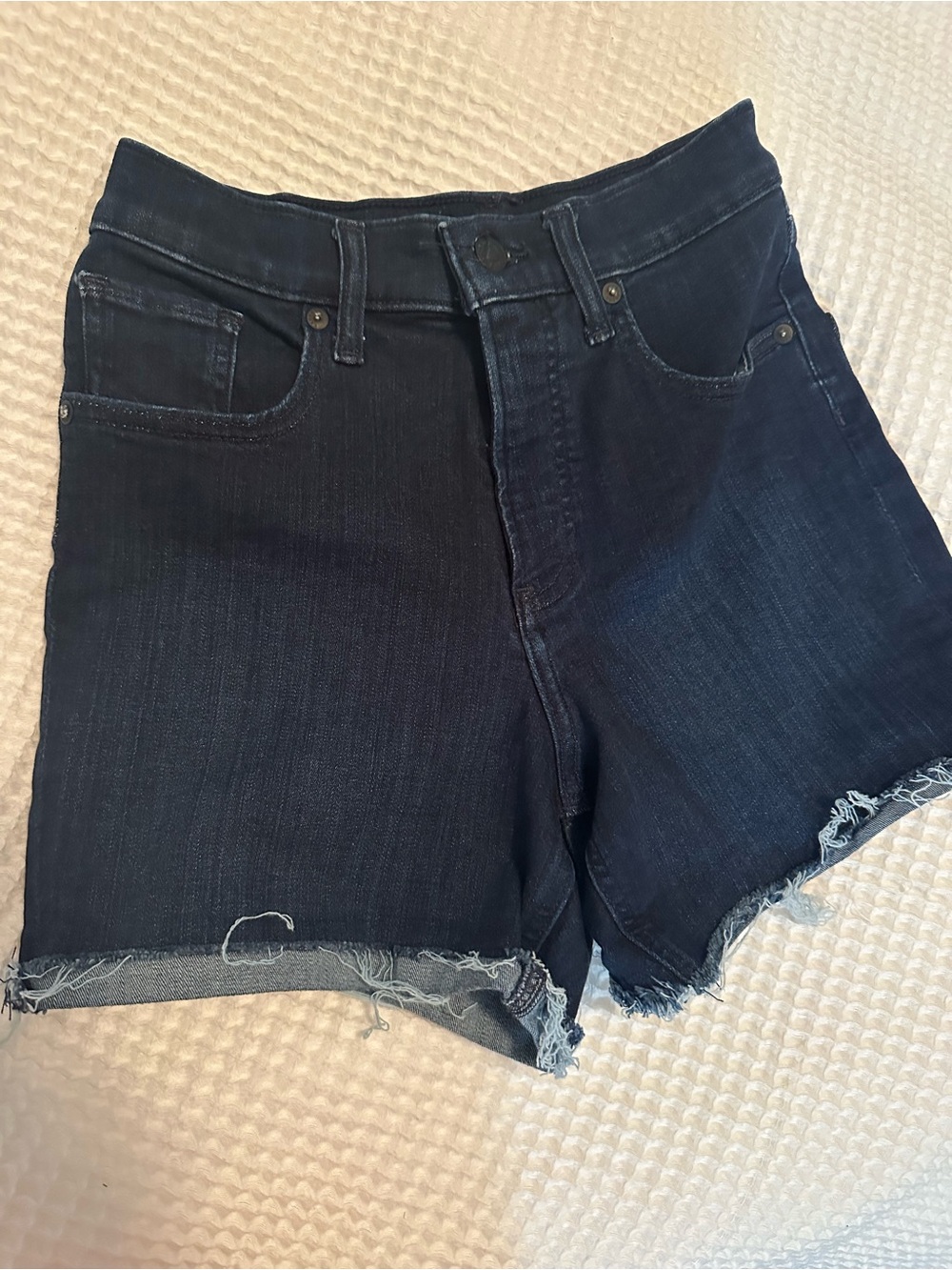 Express Dark Denim Shorts Midi Size 0